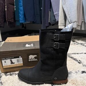Sorel Black Buckle Boots